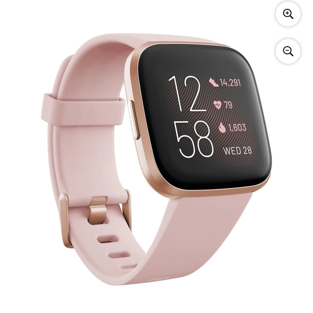 Fitbit Versa 2 with Interchangeable Bands - Grey, Rosegold and Purple